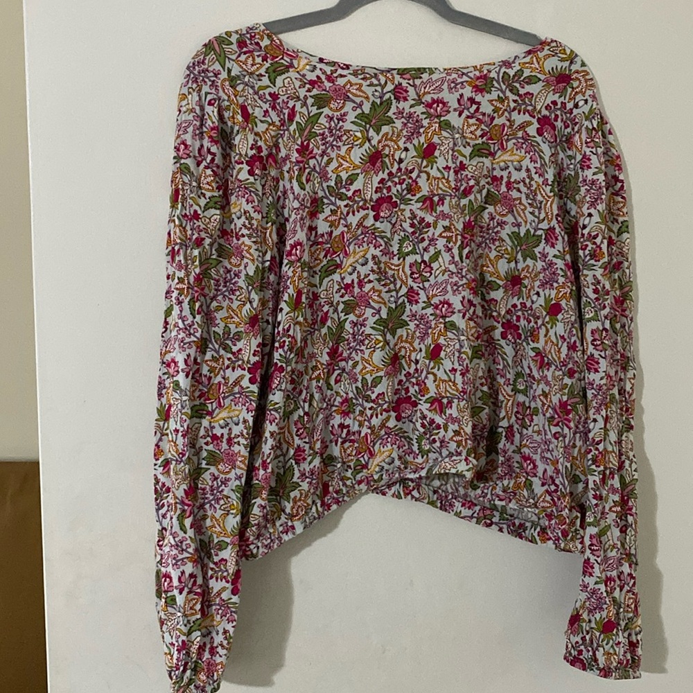 LOFT floral blouse